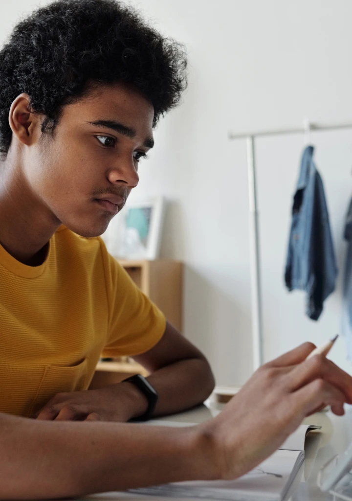 hero image of a student